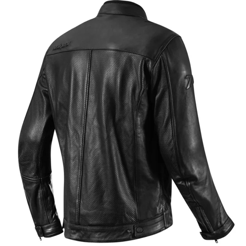 Klasična usnjena motoristična jakna Seventy Degrees SD-JL4 Legend črna
