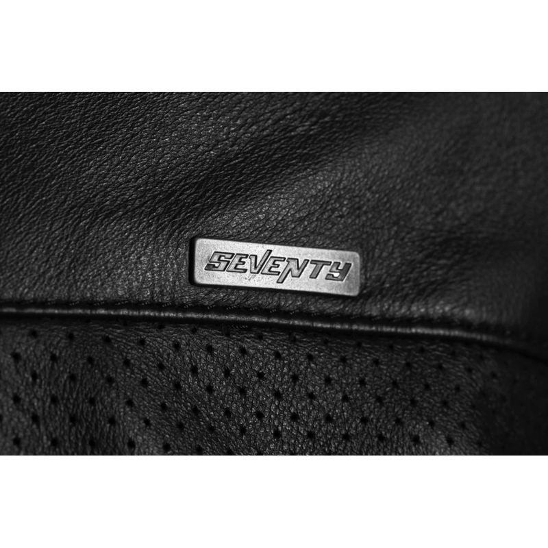 Klasična usnjena motoristična jakna Seventy Degrees SD-JL4 Legend črna