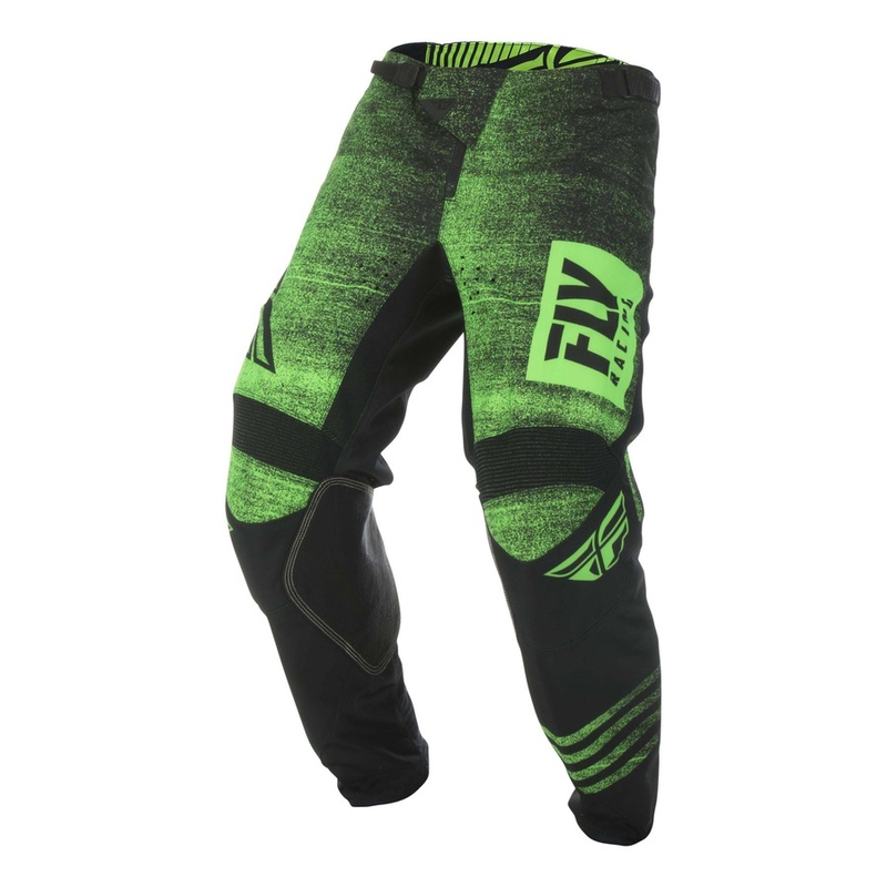 Motokros hlače FLY Racing Kinetic NOIZ 2019 - ZDA black-fluo green razprodaja