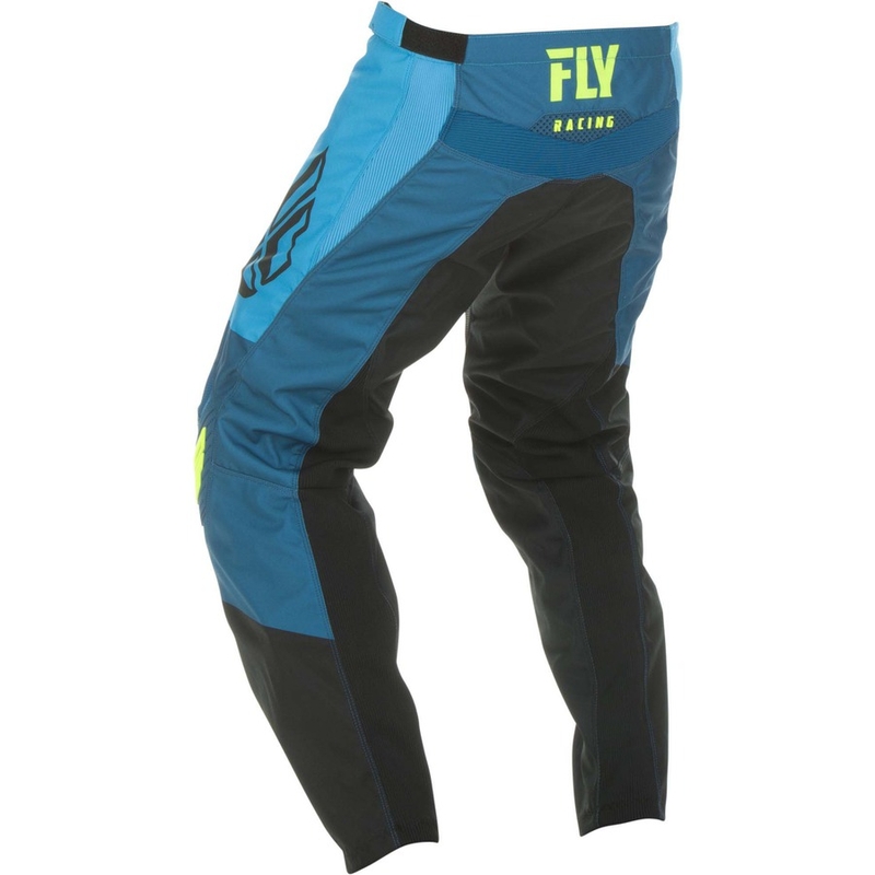 Motokros hlače FLY Racing F-16 2019 - ZDA blue-black-fluo yellow razprodaja
