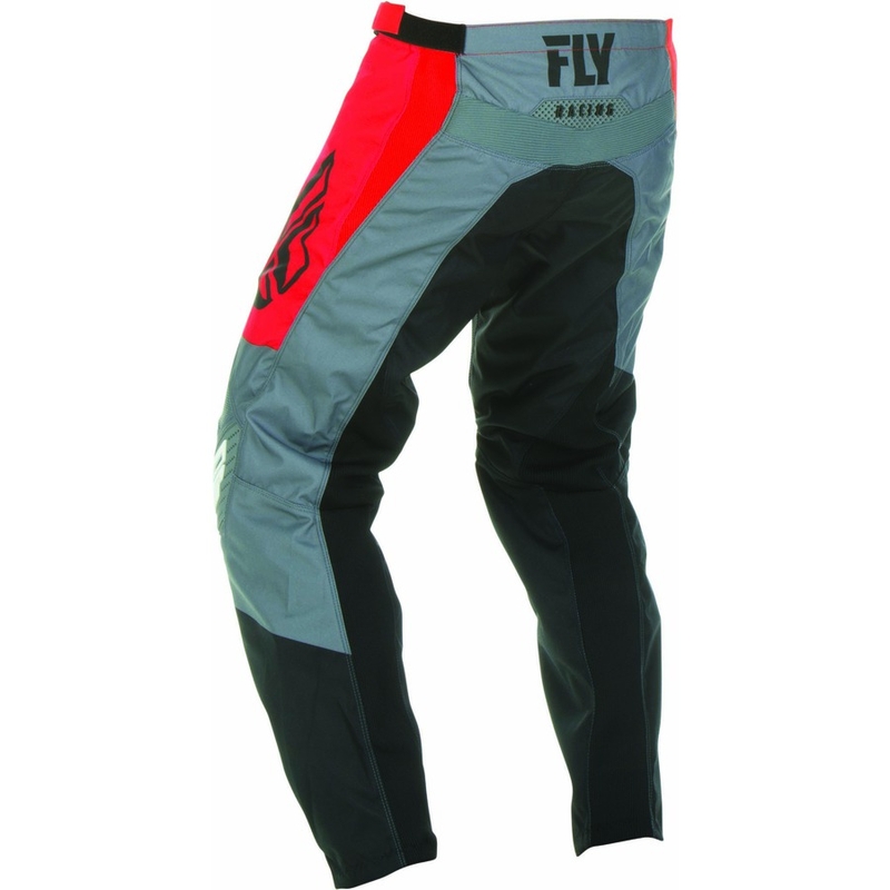 Motokros hlače FLY Racing F-16 2019 - ZDA rdeče-črno-sive prodajne razprodaja