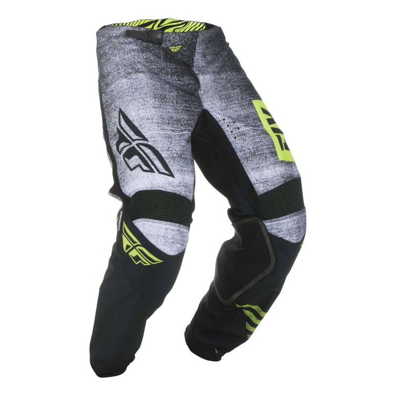 Motokros hlače FLY Racing Kinetic NOIZ 2019 - ZDA black-fluo yellow