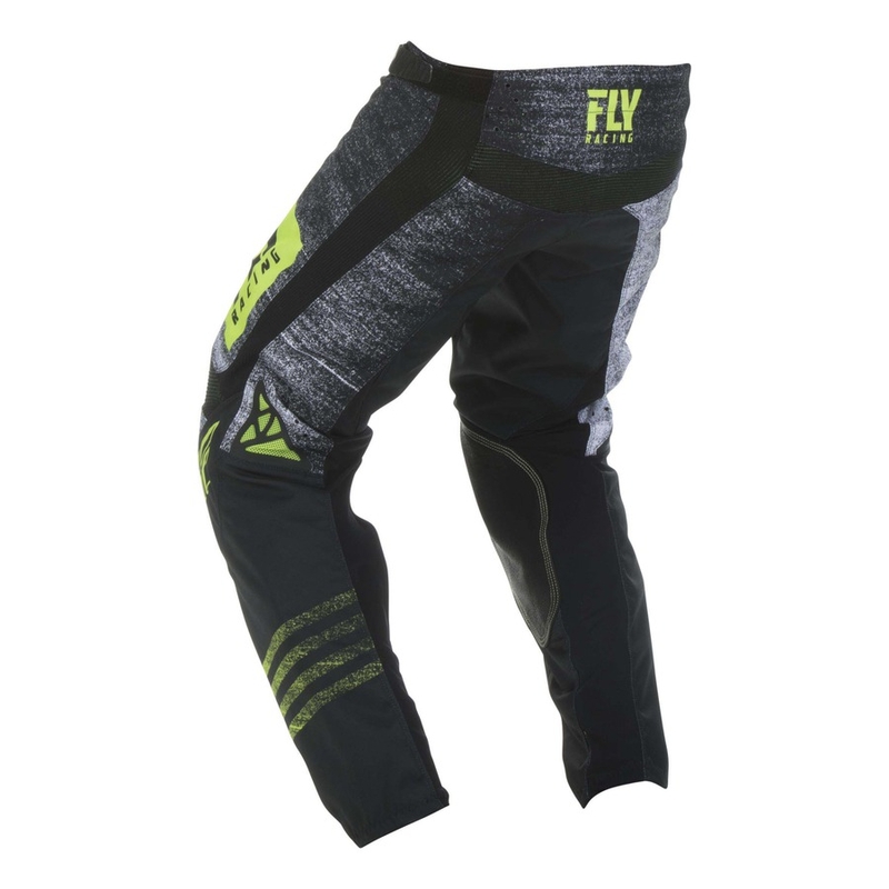 Motokros hlače FLY Racing Kinetic NOIZ 2019 - ZDA black-fluo yellow