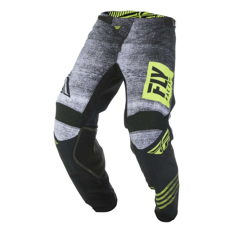 Motokros hlače FLY Racing Kinetic NOIZ 2019 - ZDA black-fluo yellow