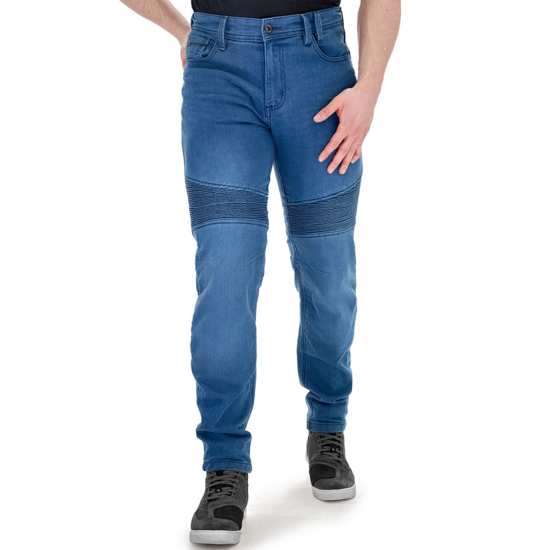 Modre motoristične kavbojke Shima Zenith