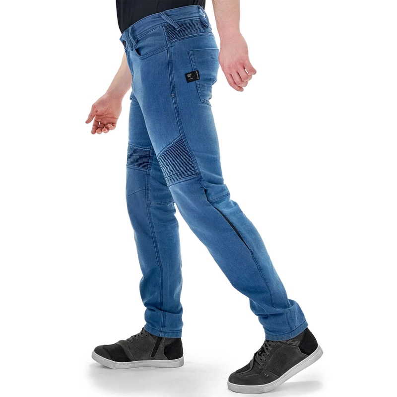 Modre motoristične kavbojke Shima Zenith