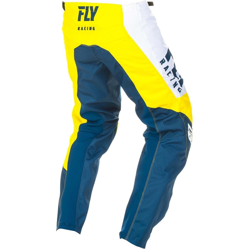 Motokros hlače FLY Racing F-16 2019 - ZDA rumeno-belo-modra razprodaja