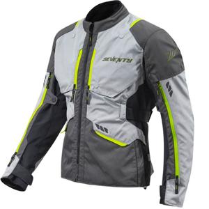 Seventy Degrees SD-JT67 Tanami motoristična jakna črno-siva-fluo rumena