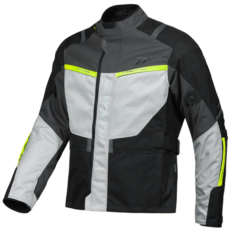 Seventy Degrees SD-JT83 Tonale motoristična jakna črno-siva-fluo rumena