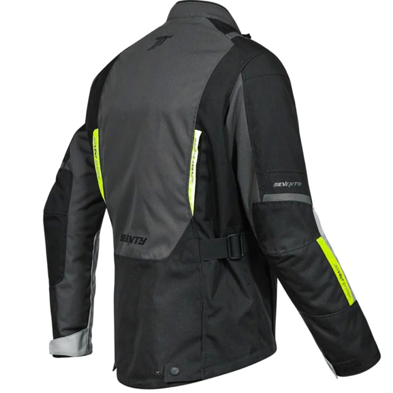 Seventy Degrees SD-JT83 Tonale motoristična jakna črno-siva-fluo rumena