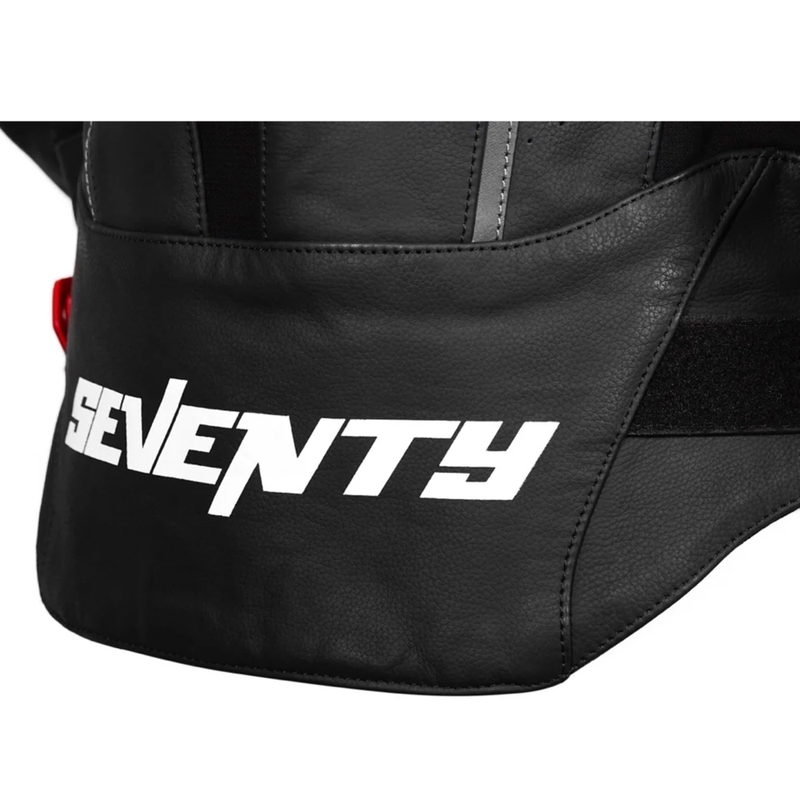 Seventy Degrees SD-JL24 Spoiler usnjena motoristična jakna črno-rdeča