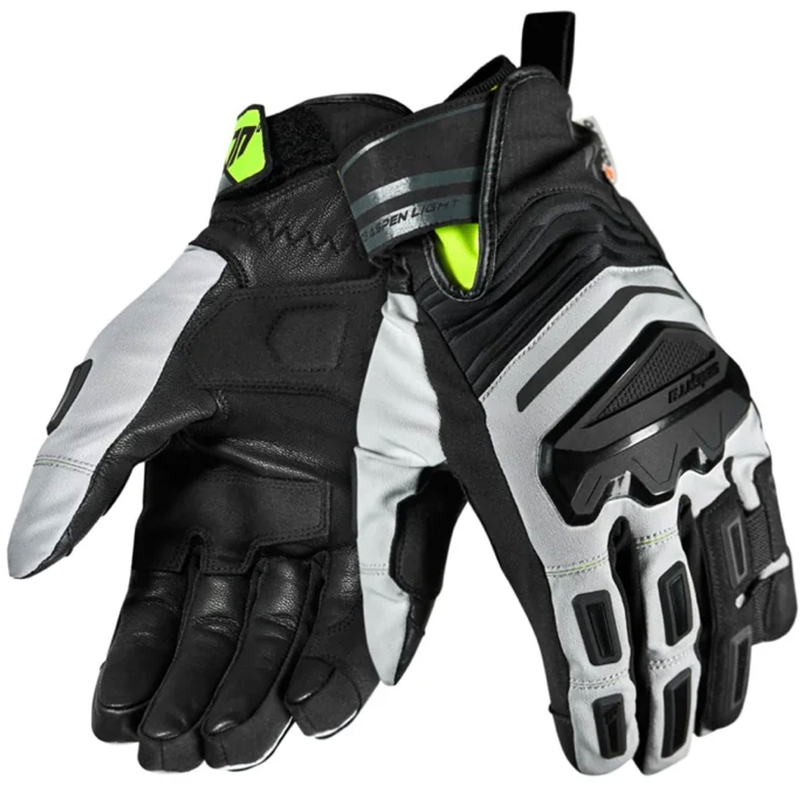 Motoristične rokavice Seventy Degrees SD-T13 Aspen Light črno-sivo-fluo rumene