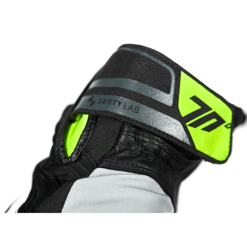 Motoristične rokavice Seventy Degrees SD-T13 Aspen Light črno-sivo-fluo rumene