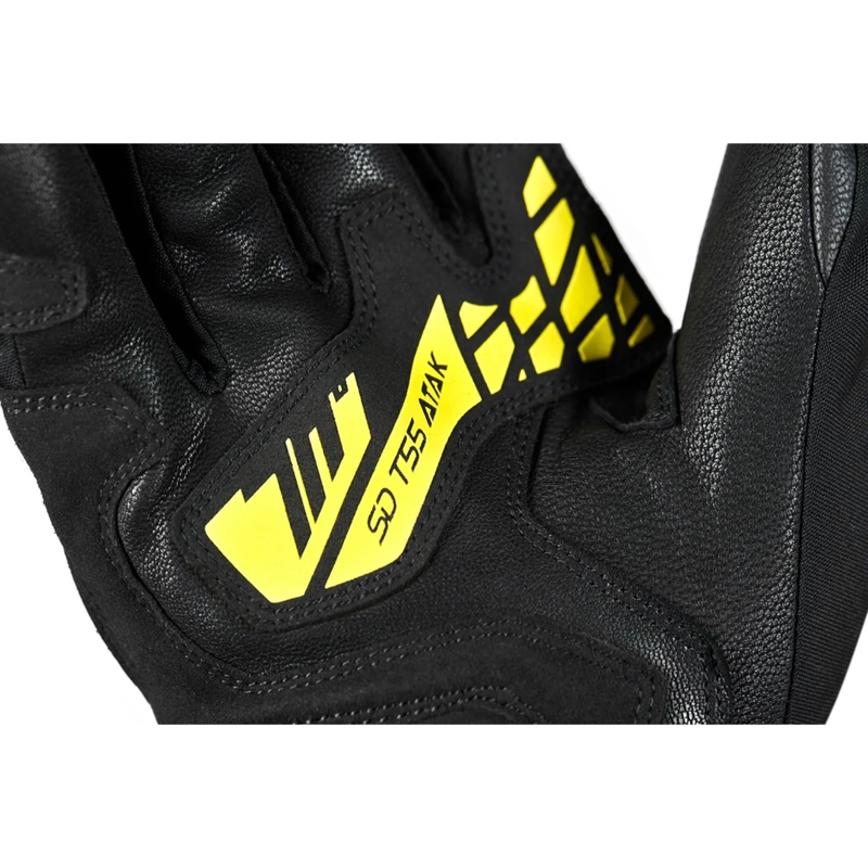 Motoristične rokavice Seventy Degrees SD-T55 Atak črno-fluo rumene