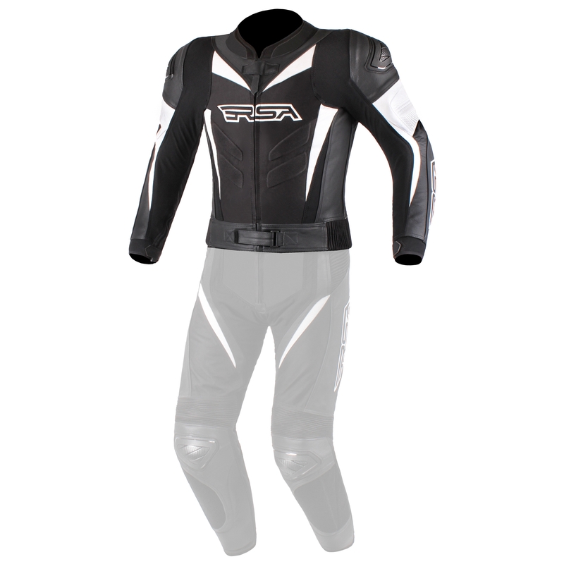 Moška črno-bela motoristična jakna RSA GPX naprodaj razprodaja