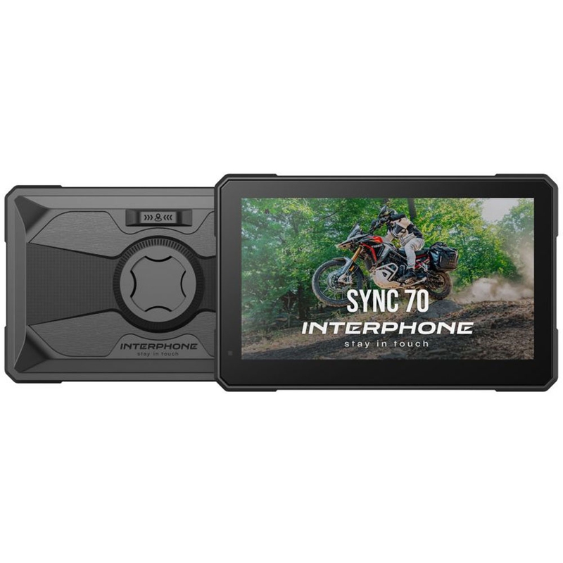 Interphone RIDESYNC70 Apple CarPlay in Android Auto zaslon za motorna kolesa