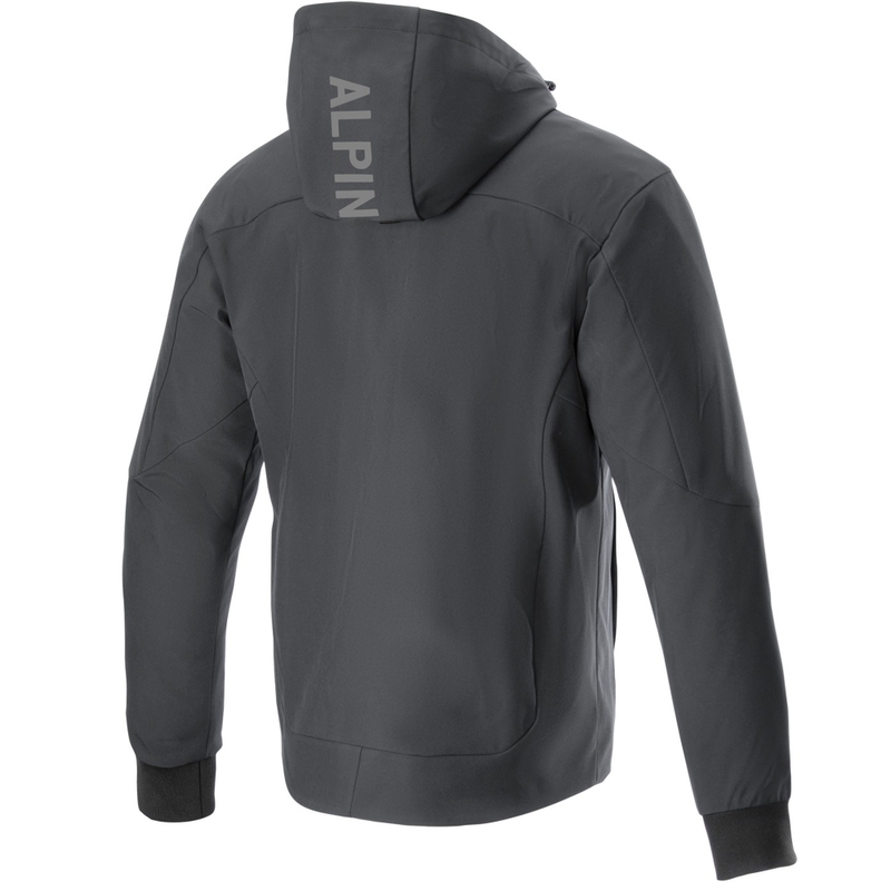 Alpinestars Radium Tech Hoodie motoristična majica s kapuco črno-bela