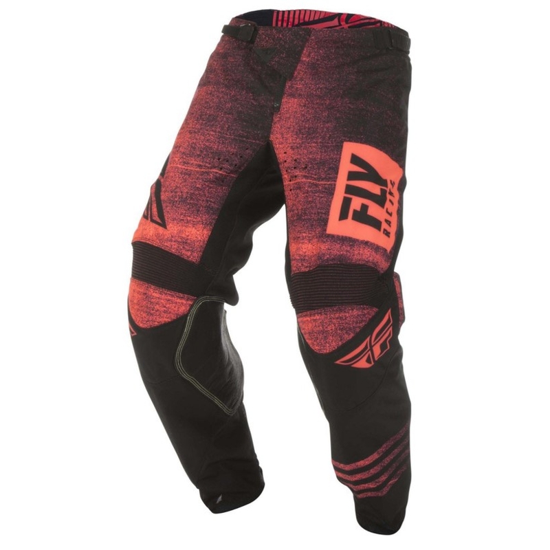 Motokros hlače FLY Racing Kinetic NOIZ 2019 - ZDA black-fluo red