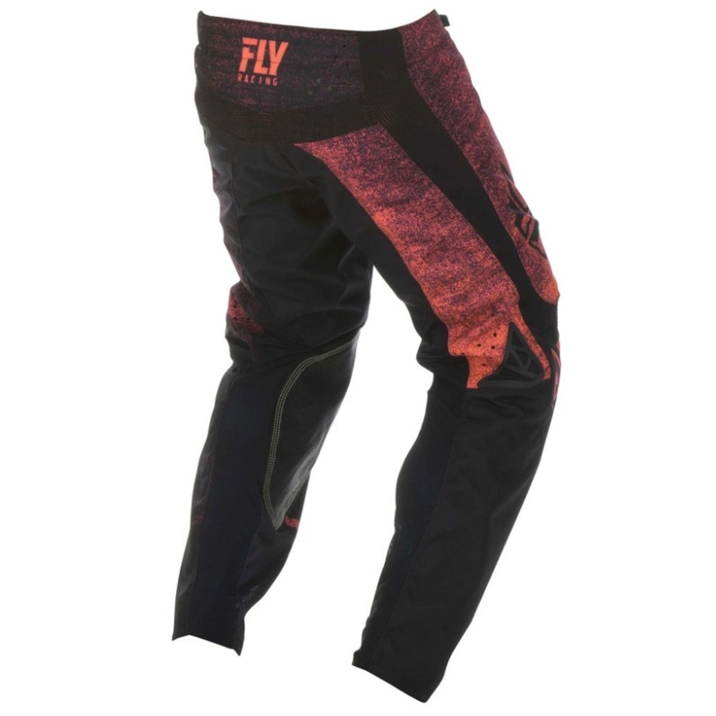Motokros hlače FLY Racing Kinetic NOIZ 2019 - ZDA black-fluo red