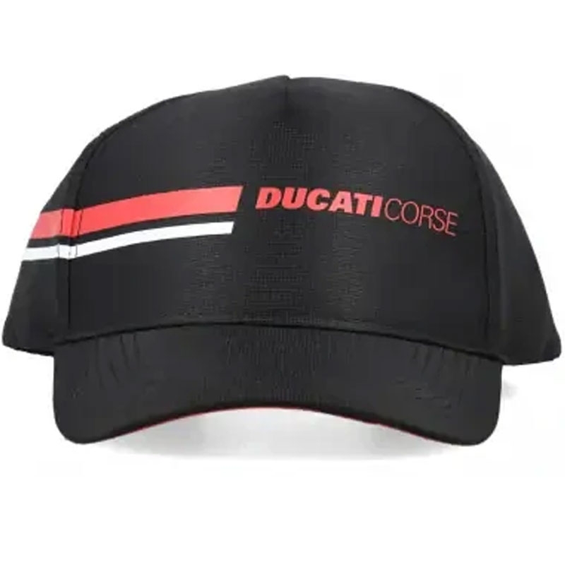 Kapa Ducati Corse z logotipom, črna