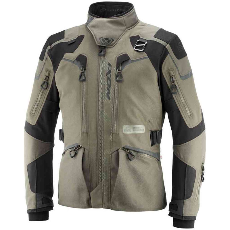 Motoristična jakna IXON Odin khaki-black