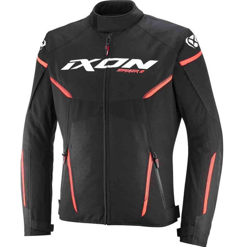 Motoristična jakna IXON Striker 2 black-white-red