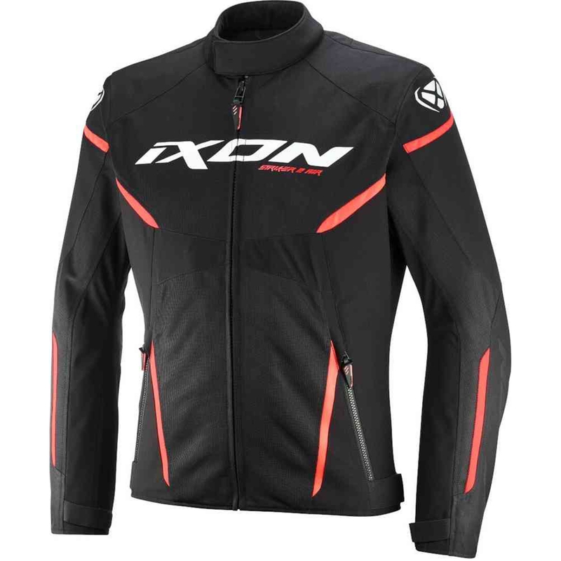 IXON Striker 2 Air WP motoristična jakna črno-belo-rdeča
