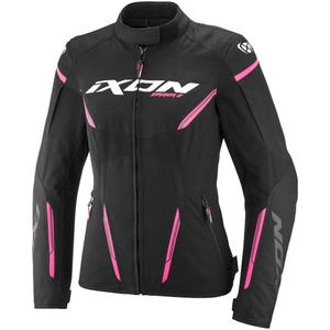 Ženska motoristična jakna IXON Striker 2 Lady črno-roza
