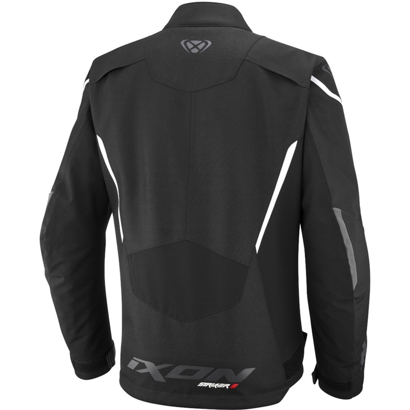 Ženska motoristična jakna IXON Striker 2 C-Sizing črno-bela