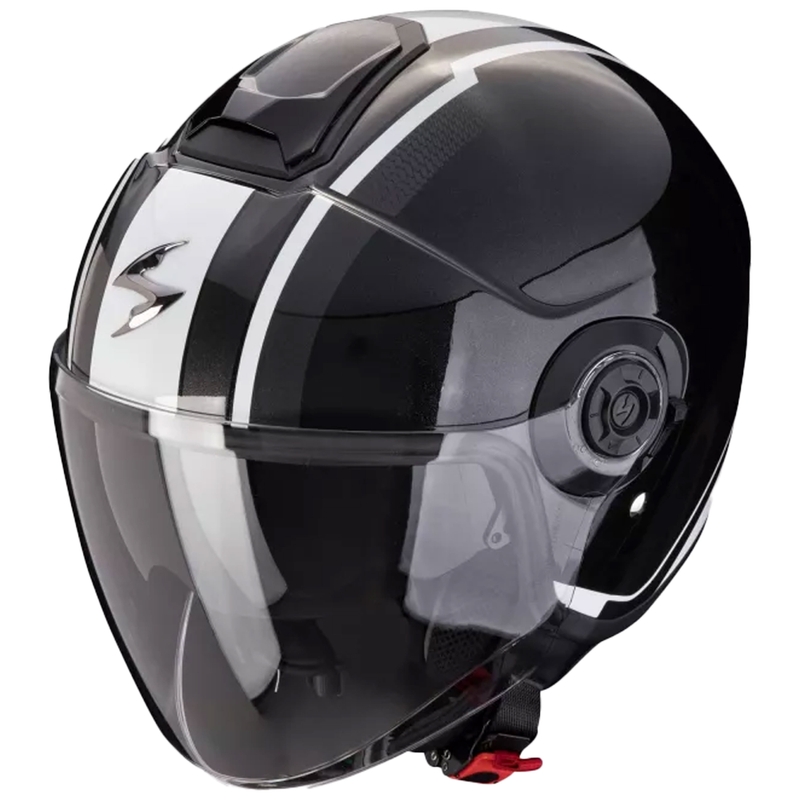 Odprta motoristična čelada Scorpion CORPION EXO-CITY II VEL kovinska črno-bela razprodaja