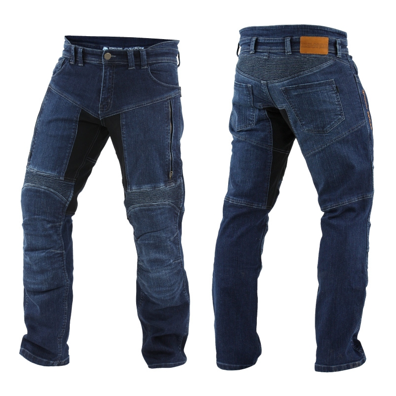 Kevlarové jeansy na motorku Trilobite prodloužená verze