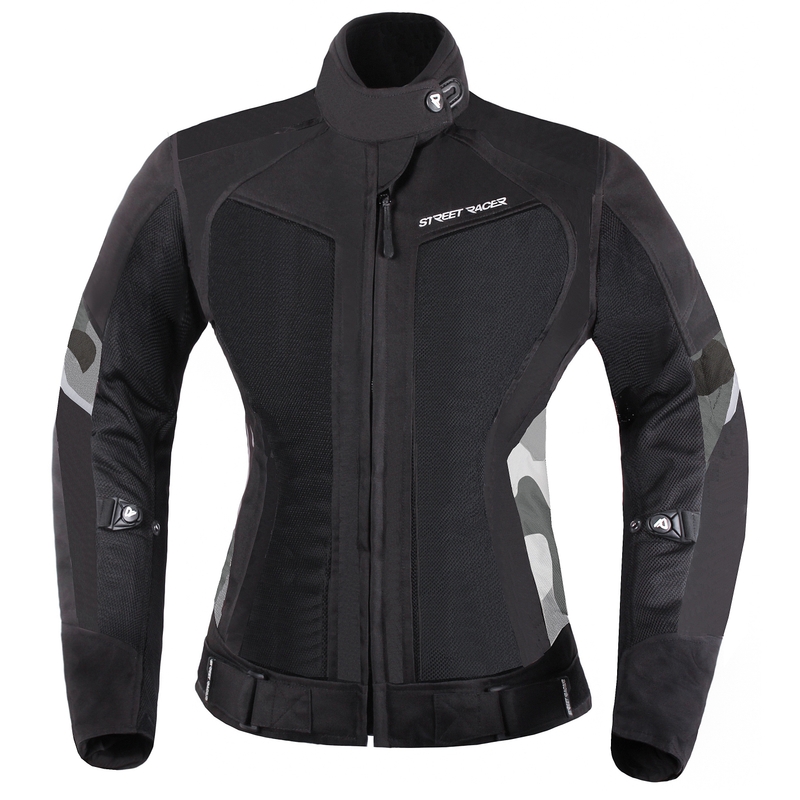 Ženska motoristična jakna Street Racer Elite Black razprodaja