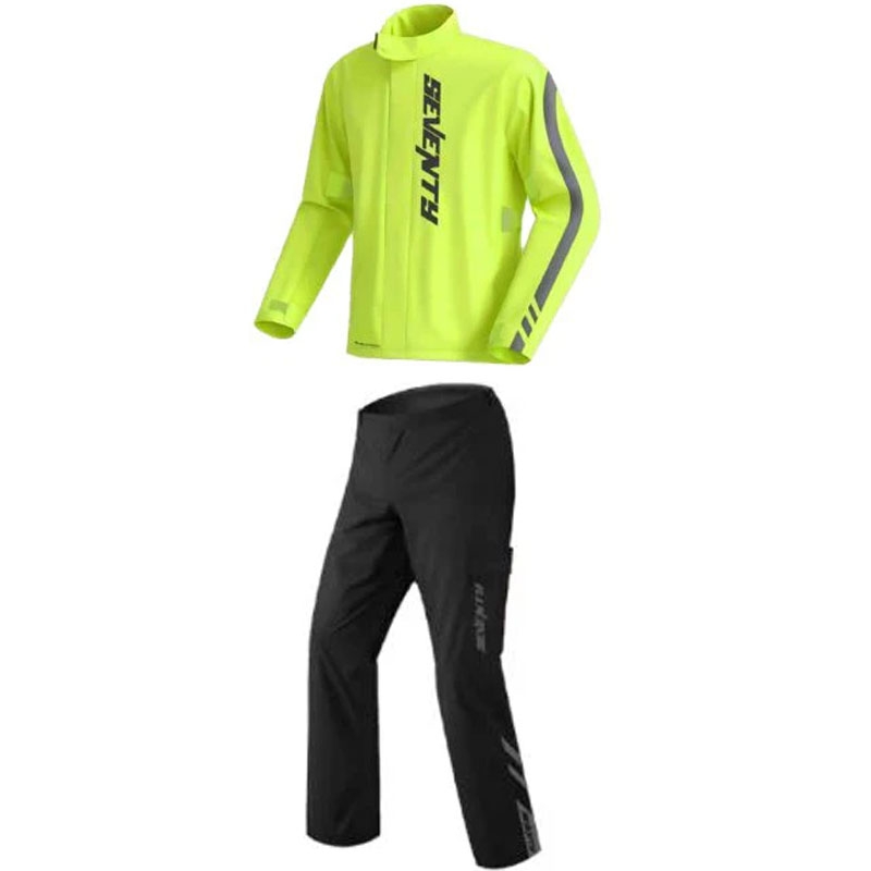 Dvodelni dežni kombinezon Seventy Degrees SD-S5 Monsoon Suit fluo rumeno-črn