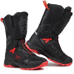 Seventy Degrees SD-BA6 Stelvio visoki motoristični škornji črno-rdeči