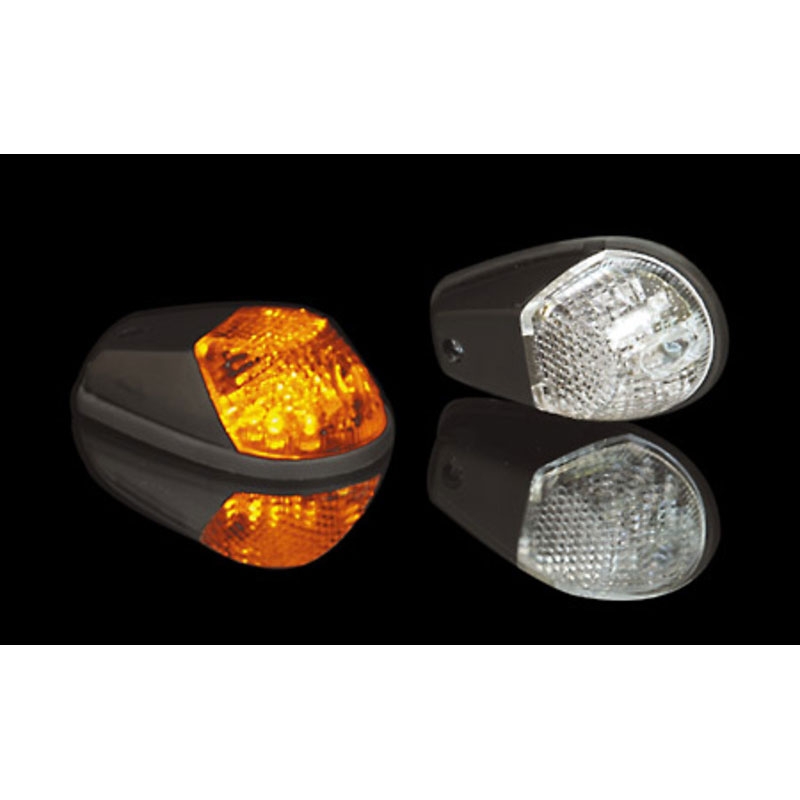 Smerniki za motor Highsider Smart LED črno-prozorni