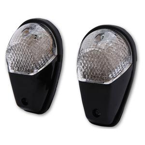 Smerniki za motor Highsider Smart LED črno-prozorni
