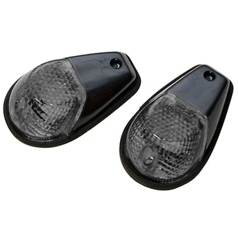 Smerniki za motor Highsider Smart 12V/21W črno-dimljeni
