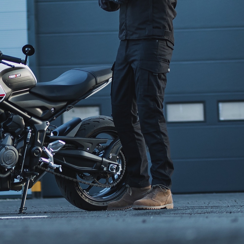 Oxford Original Approved CARGO AA motoristične hlače črne barve