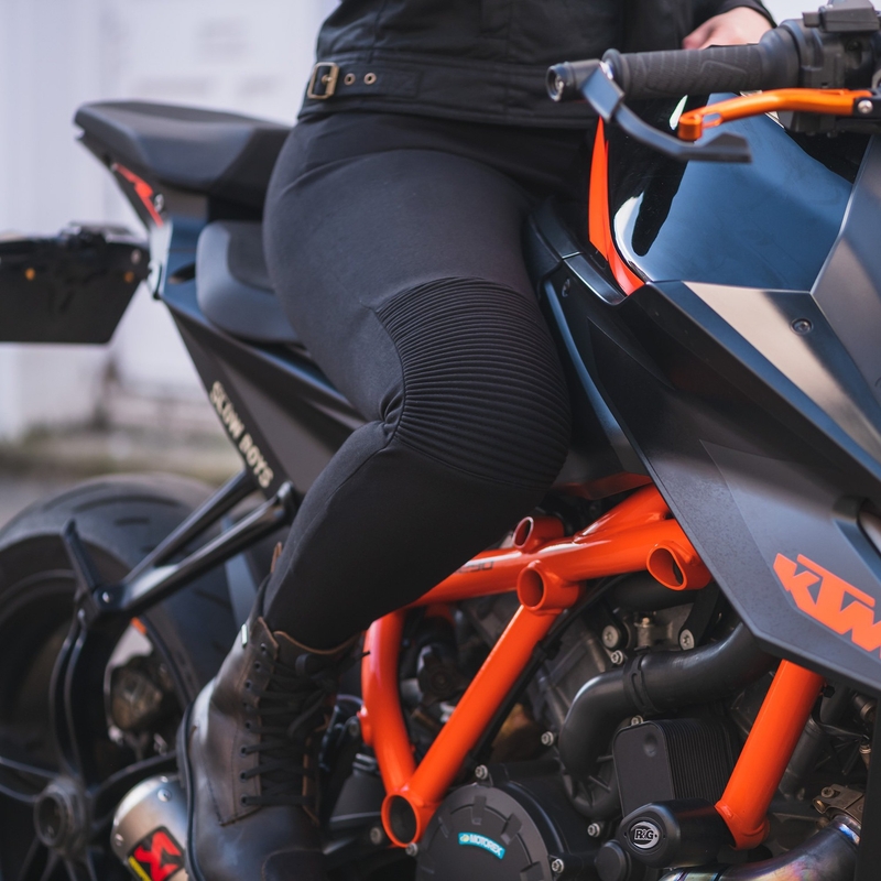 Ženske motoristične pajkice Oxford Super Moto črne
