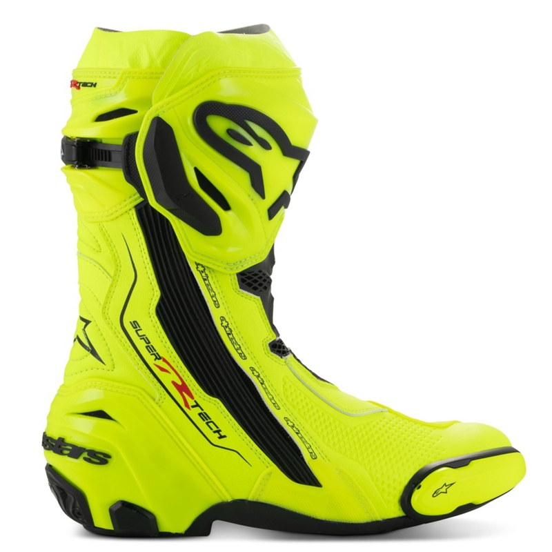 Moto škornji Alpinestars Supertech R fluo rumeno-črni