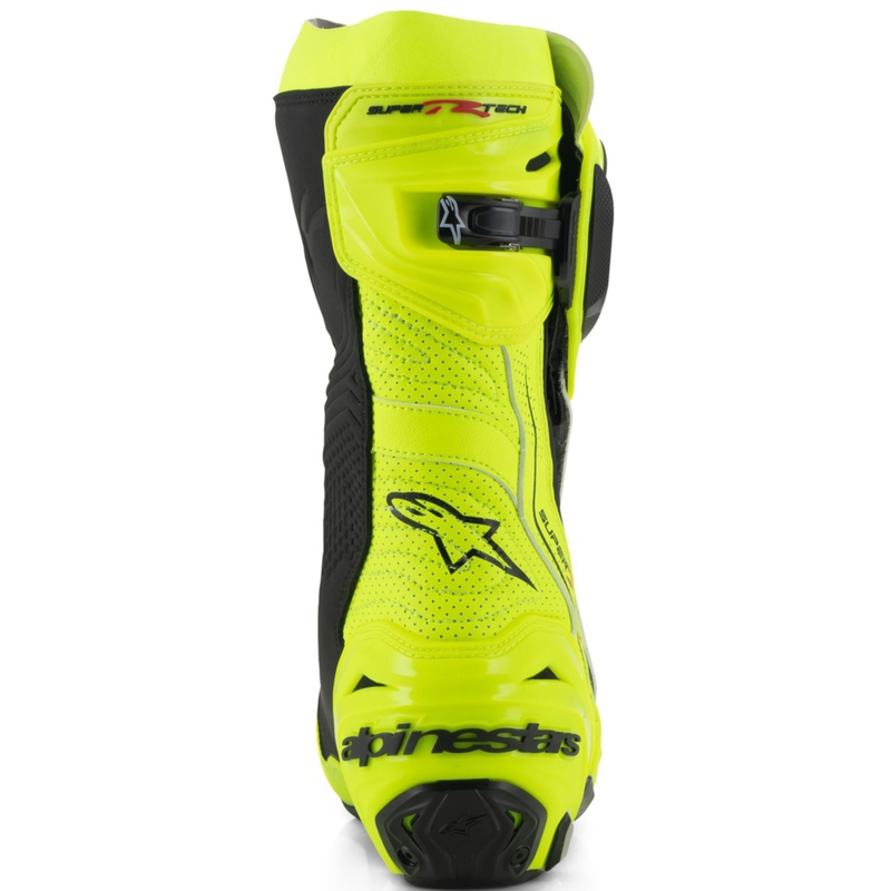 Alpinestars Supertech R Vented motoristični škornji fluo rumeno-črni