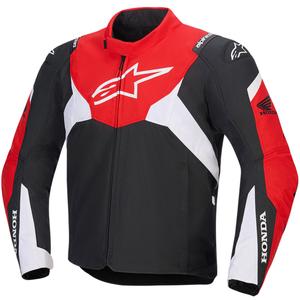 Vodoodporna motoristična jakna Alpinestars T-Jaws V4 Honda Collection črno-rdeče-bela