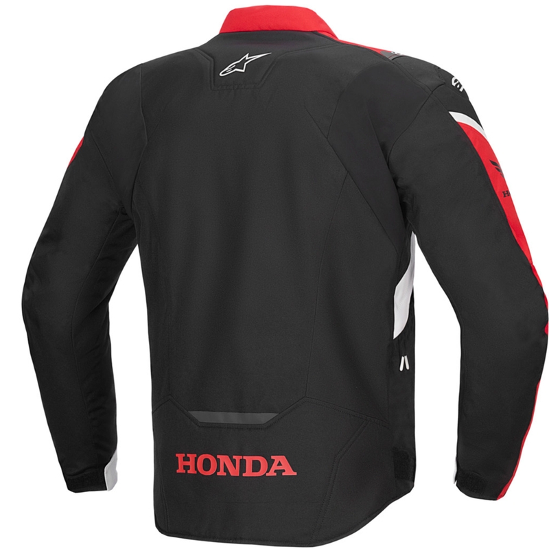 Vodoodporna motoristična jakna Alpinestars T-Jaws V4 Honda Collection črno-rdeče-bela