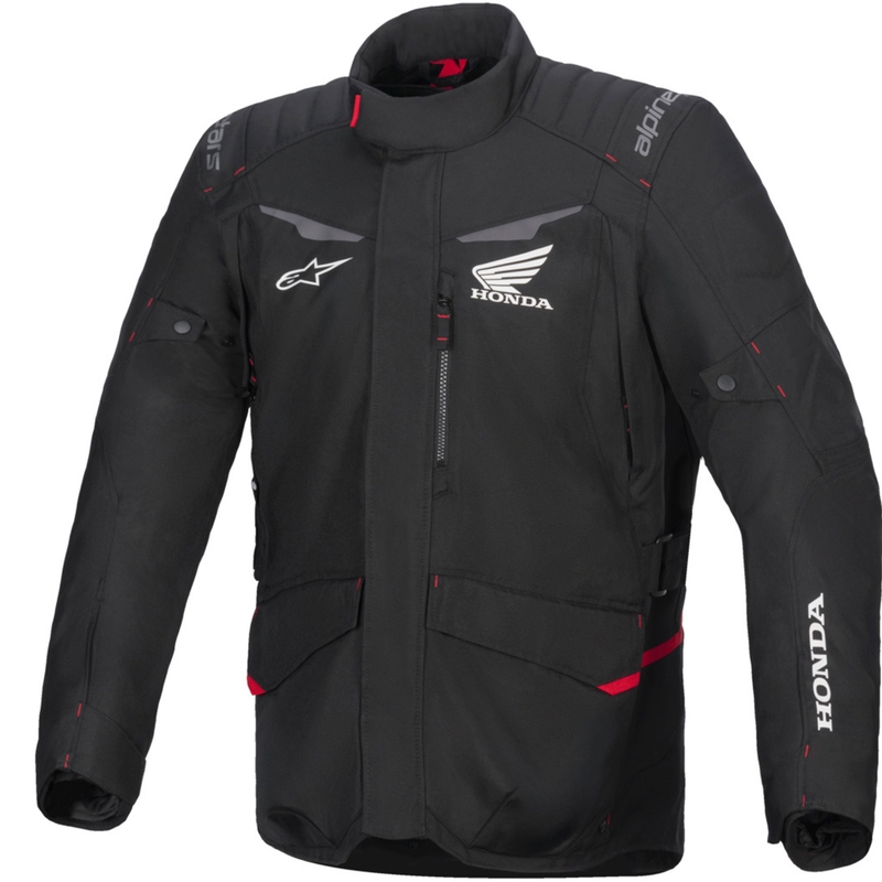 Alpinestars ST-1 Vodoodporna motoristična jakna Honda kolekcija črno-rdeča