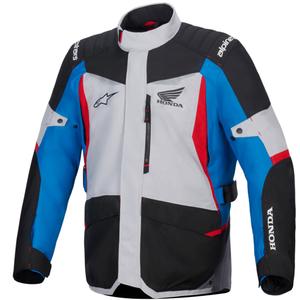 Alpinestars ST-1 Vodoodporna motoristična jakna Honda kolekcija sivo-modro-črno-rdeča