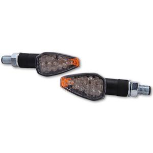 Highsider Smart Peak LED smerniki za motorno kolo črne barve