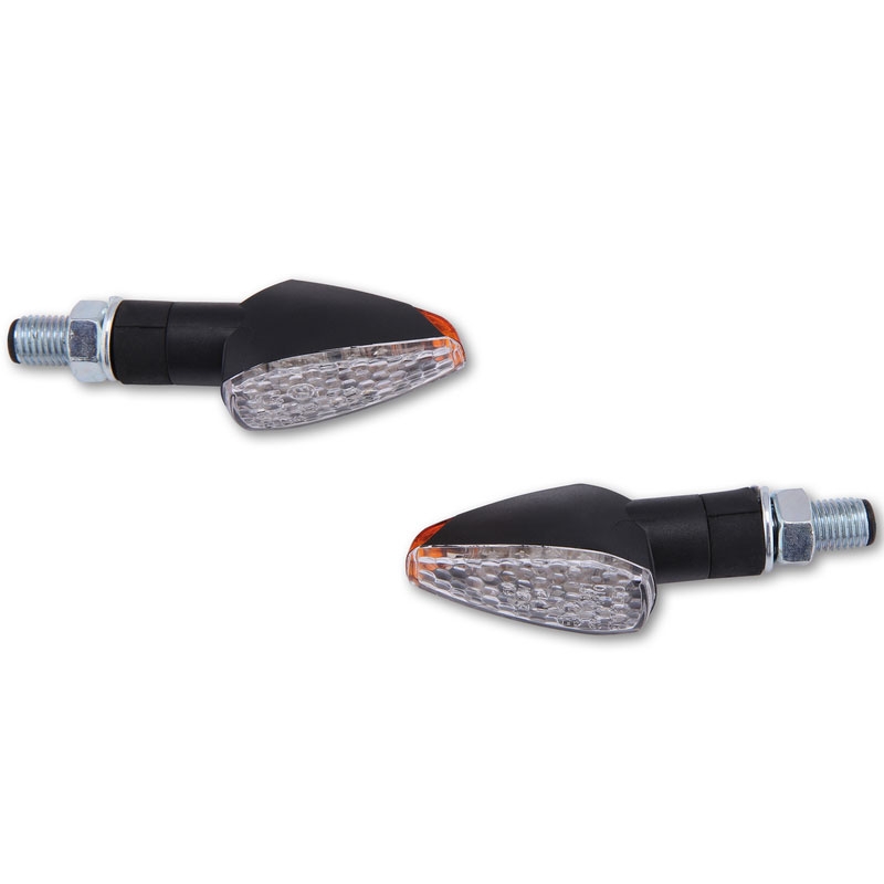 Highsider Smart Peak LED smerniki za motorno kolo črne barve