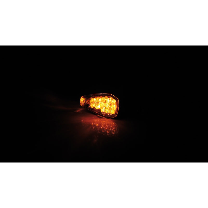 Highsider Smart Peak LED smerniki za motorno kolo črne barve