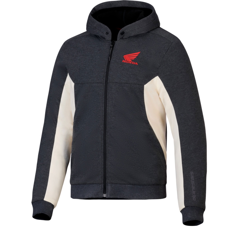 Alpinestars Chrome V3 Sport jopa s kapuco Honda Collection temno siva-krem-rdeča