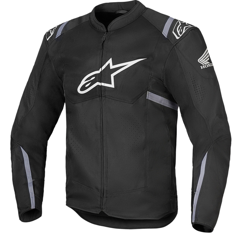 Moto jakna Alpinestars T-SPS Air V2 Honda Collection črno-sivo-bela